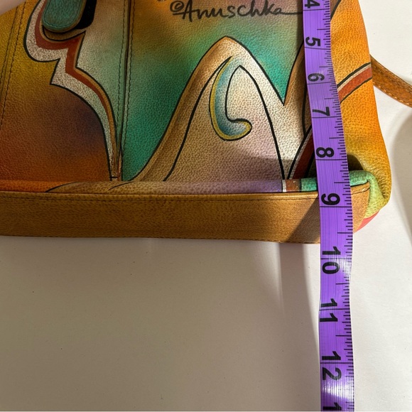 Anuschka Hand Painted Crossbody Leather Bag - Picture 4 of 15